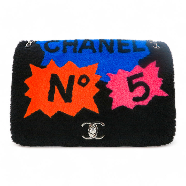 CHANEL Pop Art No.5 Shearling Maxi Flap Bag - Replica Handbags Shopping
.com