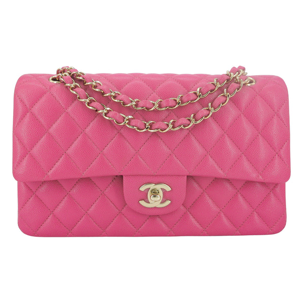 CHANEL 19C Barbie Pink Caviar Medium Classic Flap Bag - Replica Handbags Shopping
.com