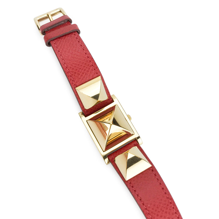 HERMÈS Medor CDC Watch in Rouge Casaque Leather - Replica Handbags Shopping
.com