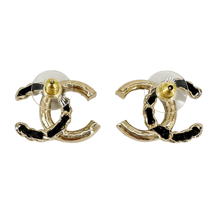 CHANEL 22B Pearl Chain Oversized CC Stud Earrings - Replica Handbags Shopping
.com