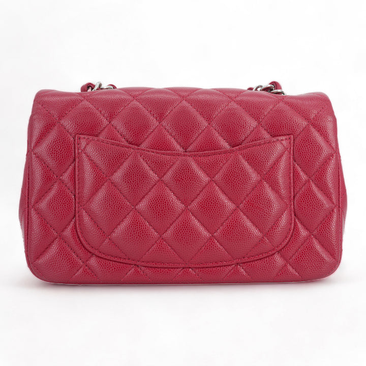 CHANEL 18B Dark Pink Caviar Mini Rectangular Flap Bag - Replica Handbags Shopping
.com