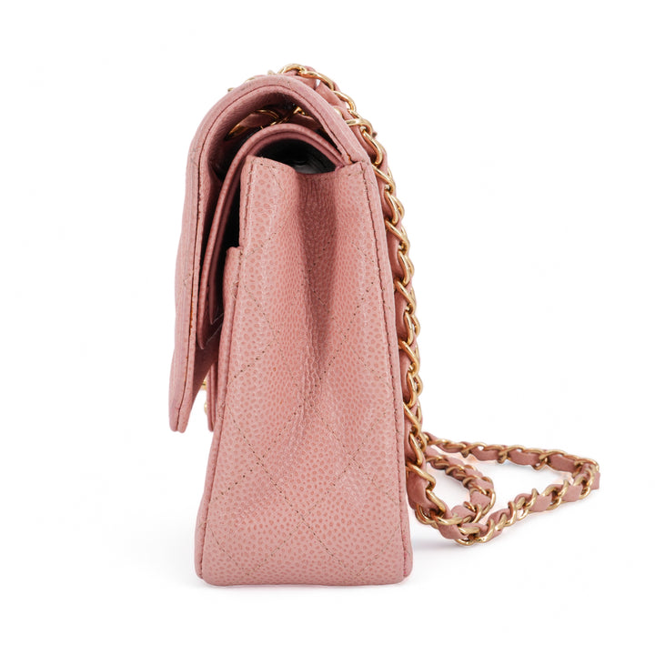 CHANEL Vintage Pink Caviar Medium Classic Double Flap Bag 8 Series - Replica Handbags Shopping
.com