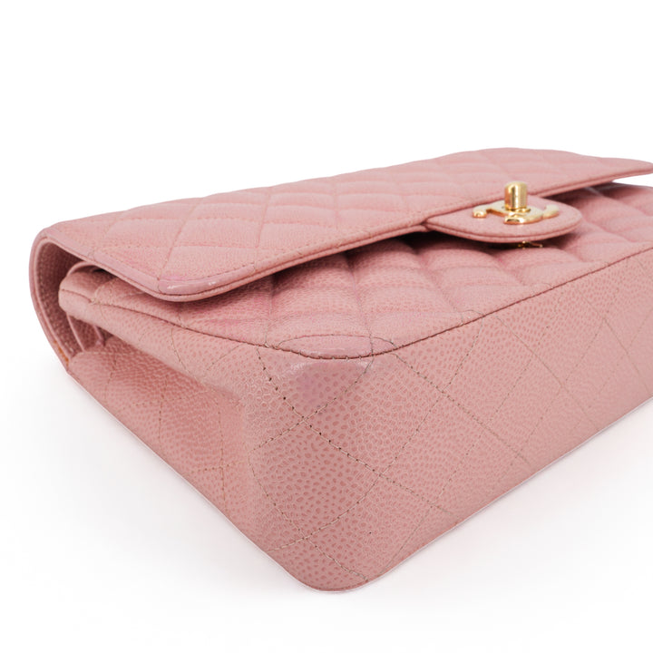 CHANEL Vintage Pink Caviar Medium Classic Double Flap Bag 8 Series - Replica Handbags Shopping
.com