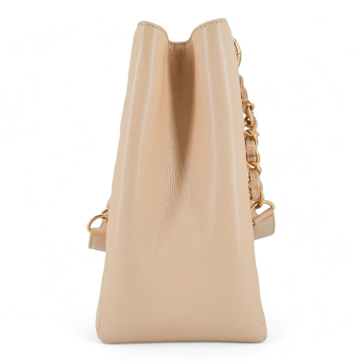 CHANEL Grand Shopping Tote GST in Beige Caviar - Replica Handbags Shopping
.com