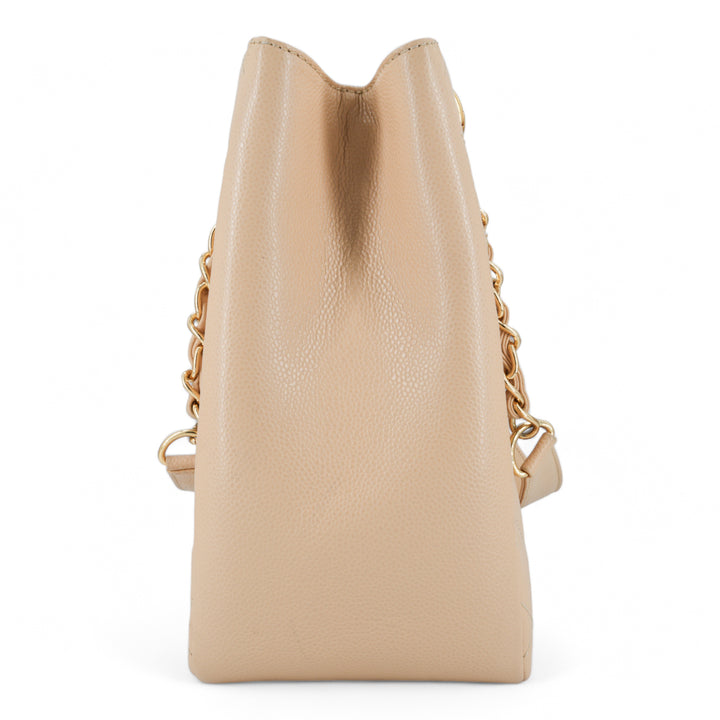 CHANEL Grand Shopping Tote GST in Beige Caviar - Replica Handbags Shopping
.com