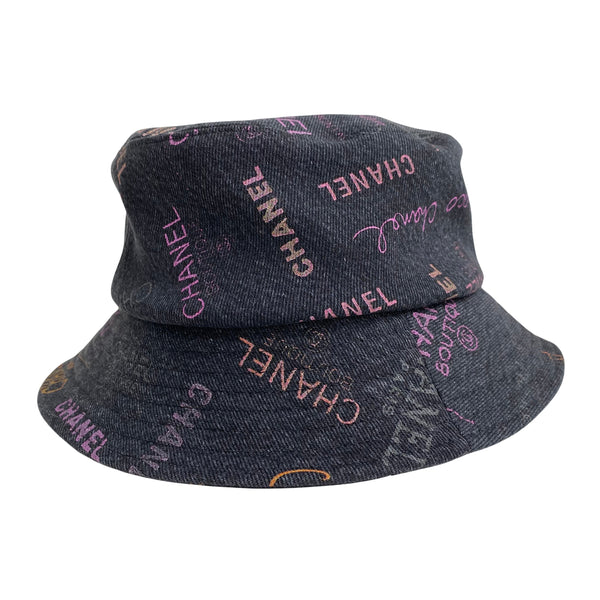 CHANEL 22P Black Denim Cloche Hat - Replica Handbags Shopping
.com