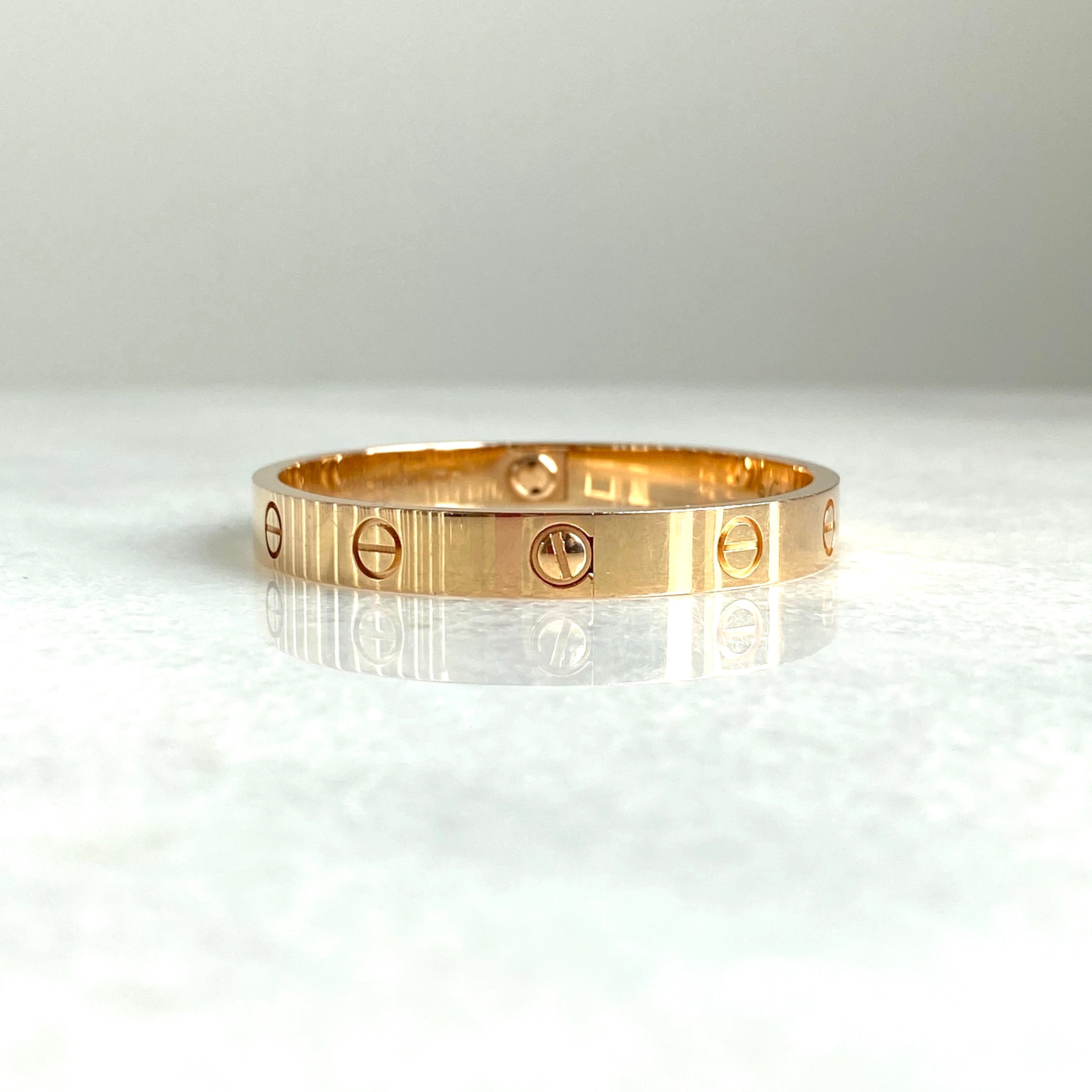 CARTIER Love Bracelet in 18k Pink Gold Sz 16 - Replica Shoes .com