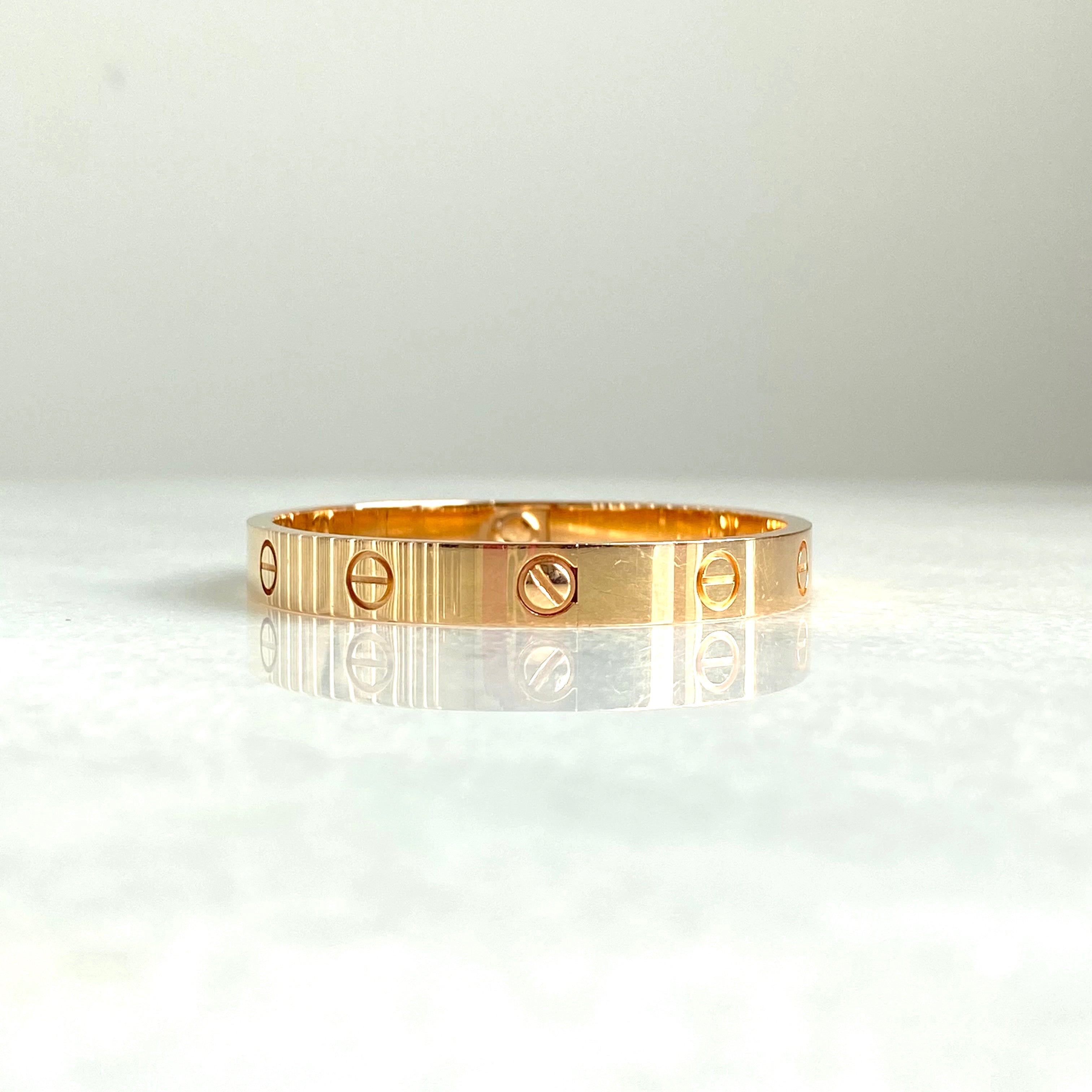 CARTIER Love Bracelet in 18k Pink Gold Sz 16 - Replica Shoes .com