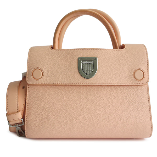 DIOR Mini Diorever Bag in Peach Grained Calfskin - Replica Handbags Shopping
.com