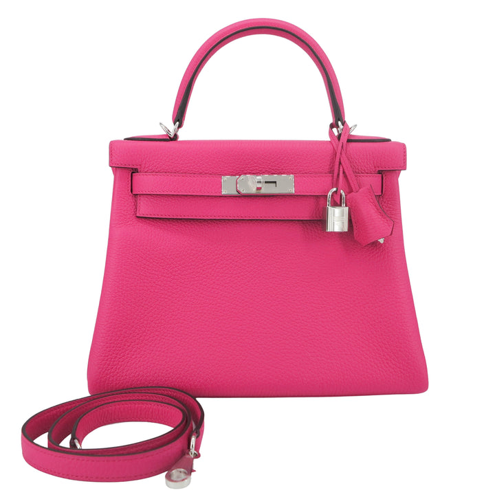 HERMÈS Kelly 28 in Rose Shocking Clemence PHW - Replica Handbags Shopping
.com