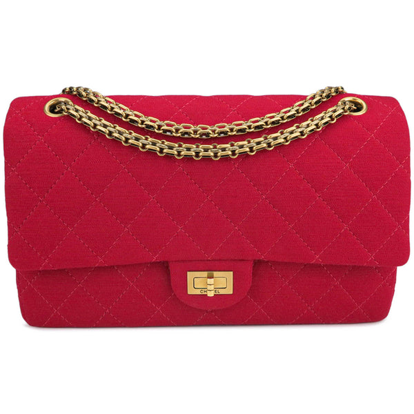 CHANEL 2.55 Reissue Flap Bag Size 226 in Red Jersey - Replica Handbags Shopping
.com