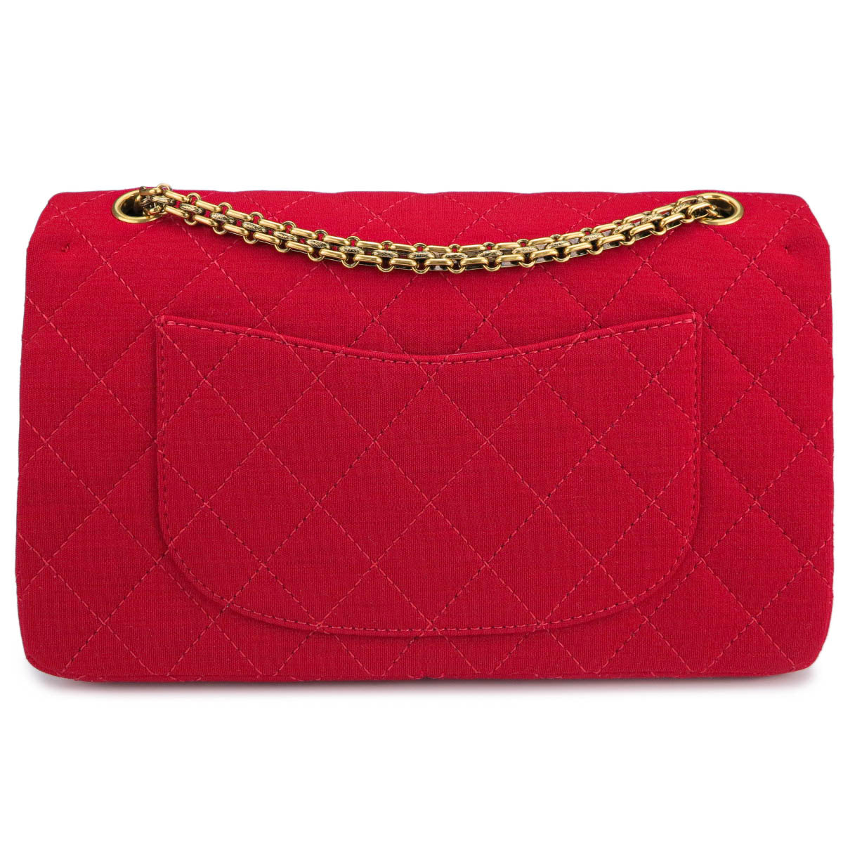 CHANEL 2.55 Reissue Flap Bag Size 226 in Red Jersey - Replica Shoes .com